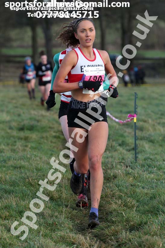 Senior womens cross country, 2019 North Eastern Cross Country Champs., Alnwick, Northumberland.  Photo: David T. Hewitson/Sports for All Pics